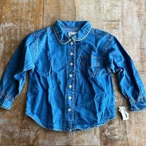 NWT Vintage Levi’s denim top size 6